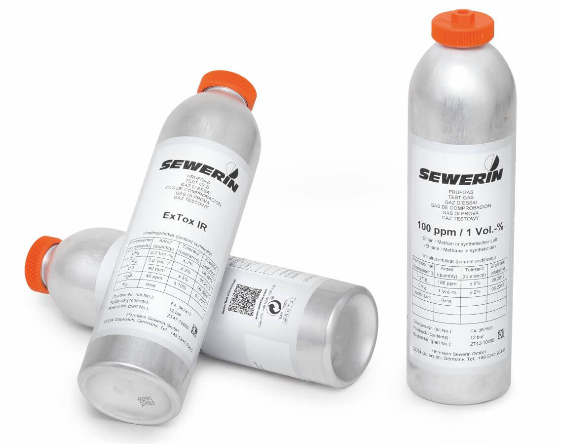 SEWERIN test gas cans